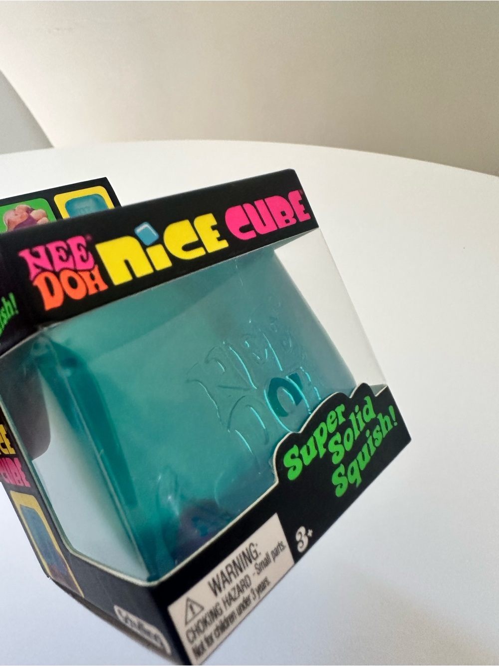 NeeDoh Nice Cube Teal Blue Authentic Schylling